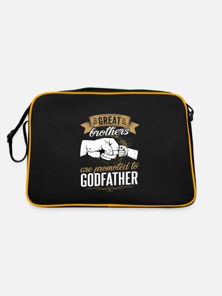 Great brothers become godfather - Sac Retro - noir/or - Dos