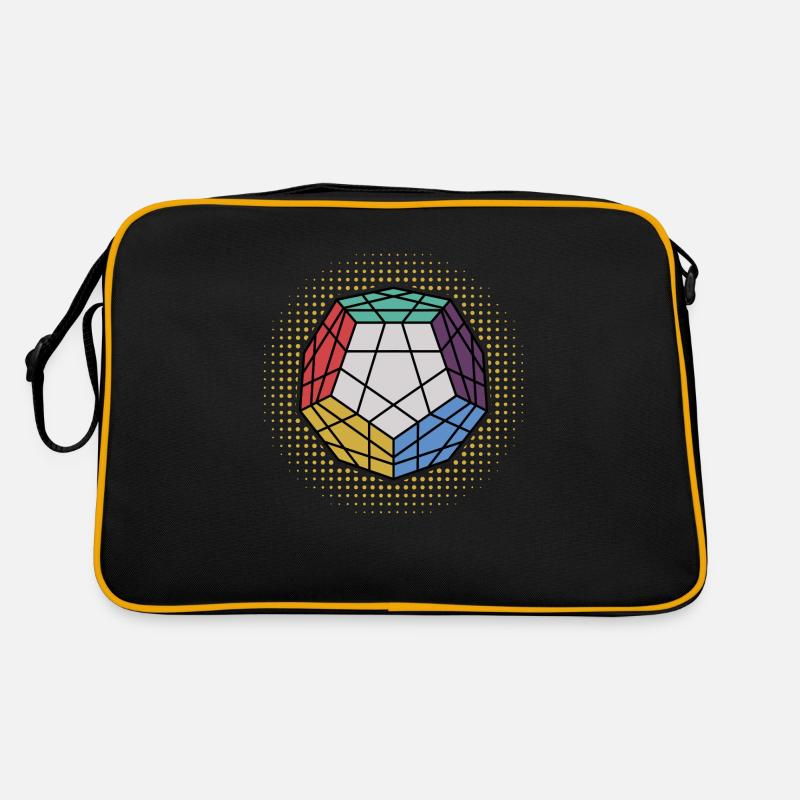 Dodekaeder Cube bytheManzaneda Retro Tasche