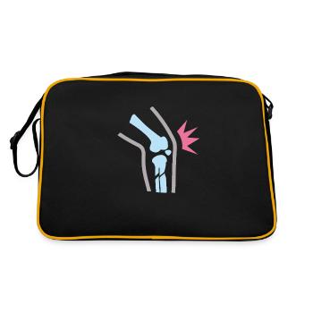 Knee pain - Retro Bag - black/gold - Back