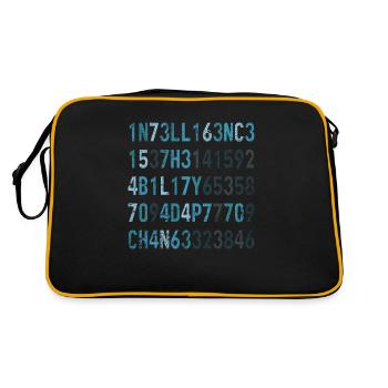 Intelligence Is The Ability To Adapt To Change - Retro Bag - black/gold - Back