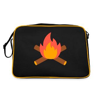 Campfire - Retro Bag - black/gold - Back