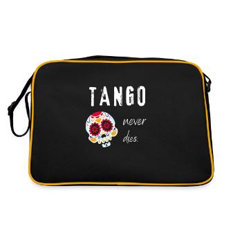 Tango never dies - Retro Tasche - Schwarz/Gold - Hinten