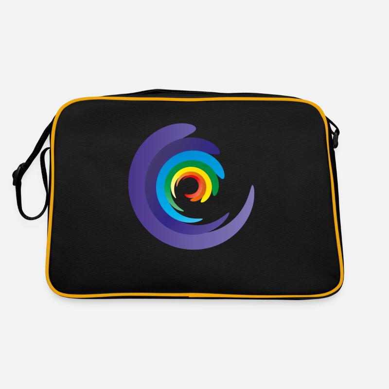 rainbow chakra Retro Tasche
