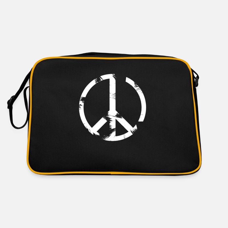 Zeichen des Friedens Retro Tasche