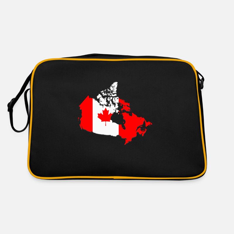 Kanada - Retro Tasche - Schwarz/Gold