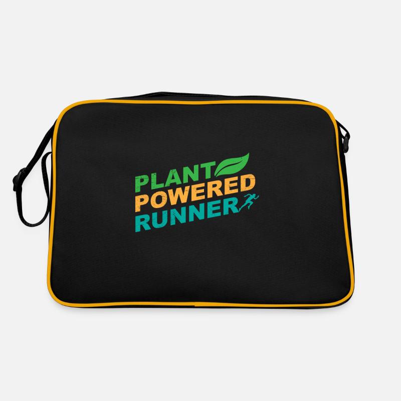 Plant Powered Runner Jogger Drôle idée de cadeau Sac Retro