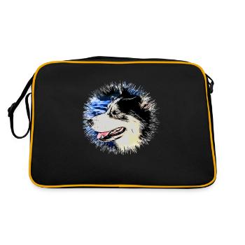 Husky - Retro Bag - black/gold - Back