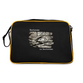 Sohland Himmelsbrücke - Retro Tasche - Schwarz/Gold - Hinten