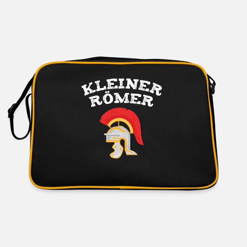 Kleiner Römer - Retro Tasche - Schwarz/Gold