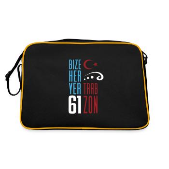 Bize her yer Trabzon - Retro Bag - black/gold - Back