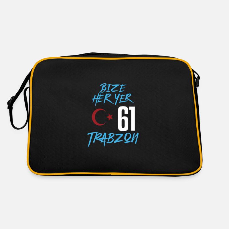 Bize her yer Trabzon - Retro Tasche - Schwarz/Gold