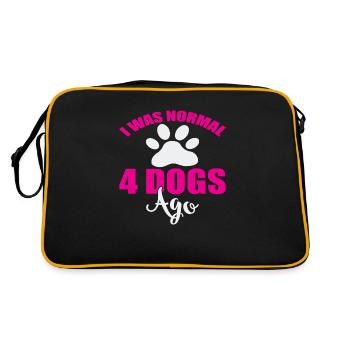 I was normal 4 dogs ago - Sac Retro - noir/or - Dos