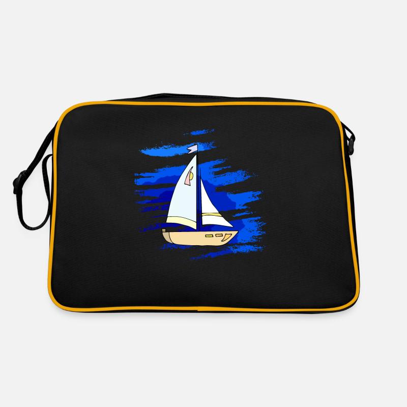 Segelboot Retro Tasche