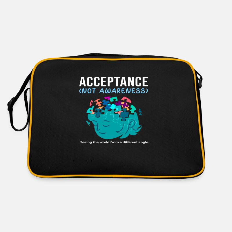 Acceptance Not Awareness - Autism Retro Bag