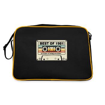 Best Of 1981 - 40e anniversaire vintage - Sac Retro - noir/or - Dos