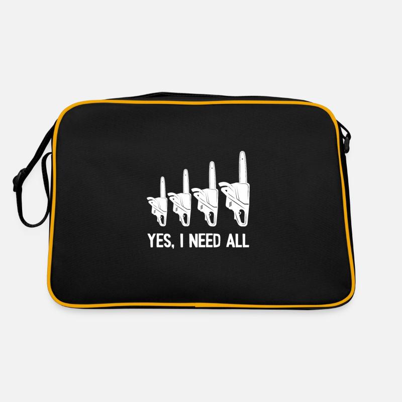 Yes I need all the chainsaws Retro Tasche