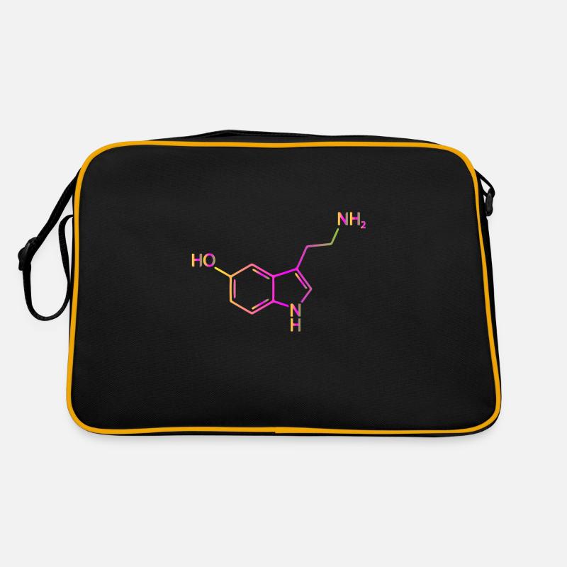 Serotonin Molecule Chemistry Happiness Gift Idea Retro Bag