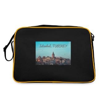Istanbul - Retro Tasche - Schwarz/Gold - Hinten