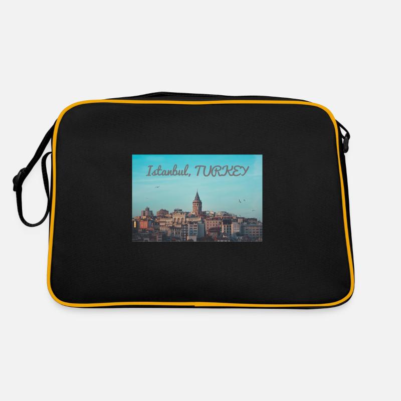 Istanbul - Retro Tasche - Schwarz/Gold