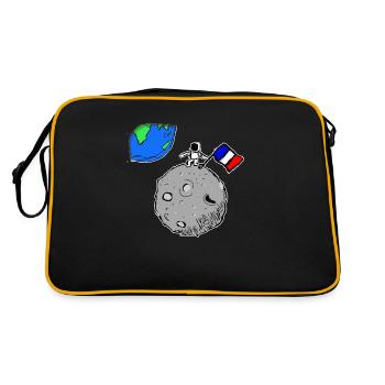 ASTRONAUT MOON - Retro Bag - black/gold - Back