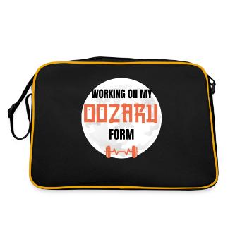Working on my OOZARU Form Manga Fitness Geek - Sac Retro - noir/or - Dos