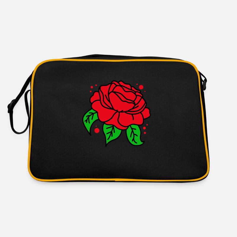 Rote Rose Retro Tasche