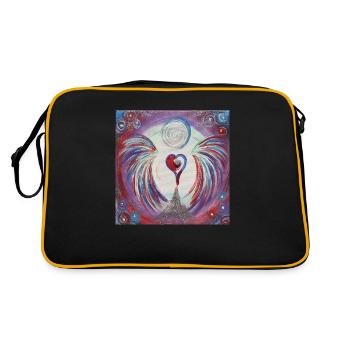 Ange coeur Manifestation de ta vocation - Sac Retro - noir/or - Dos