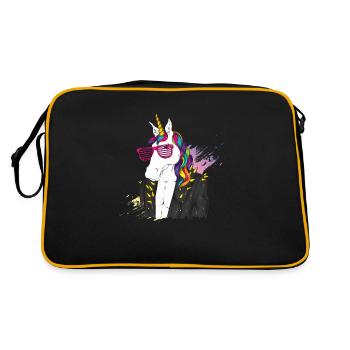 The Last Unicorn White@Markus - Retro Bag - black/gold - Back