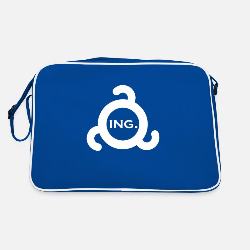 ing. Ingush white Retro Tasche