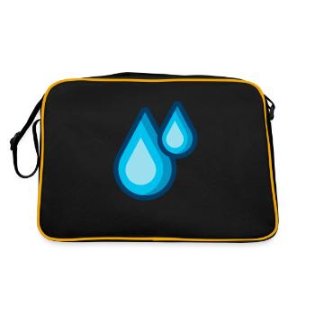 gouttes d’eau - Sac Retro - noir/or - Dos