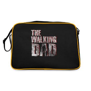 The walking Dad - Retro Tasche - Schwarz/Gold - Hinten