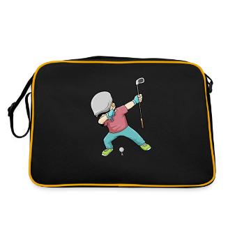Dab Golf Tupfen Golf Golf Golfer - Sac Retro - noir/or - Dos