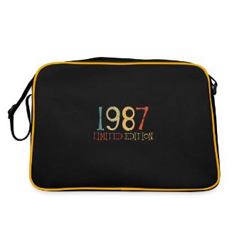 Limited Edition 1987 - Retro Tasche - Schwarz/Gold - Hinten