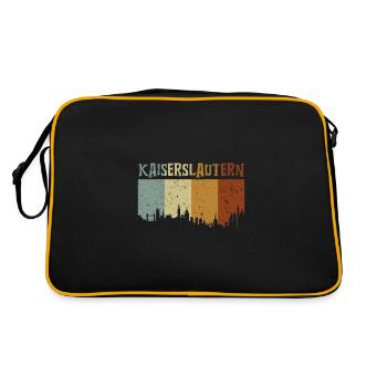 Kaiserslautern - Retro Tasche - Schwarz/Gold - Hinten