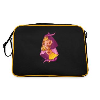 Spring - Retro Bag - black/gold - Back