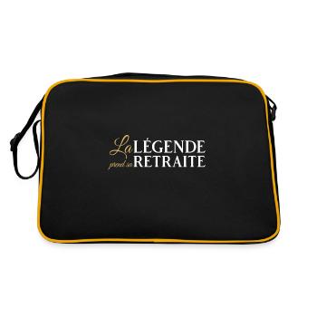 La légende prend sa retraite - Retro Bag - black/gold - Back