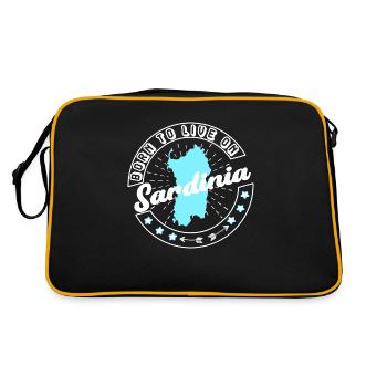 Sardaigne Sardinia - Sac Retro - noir/or - Dos