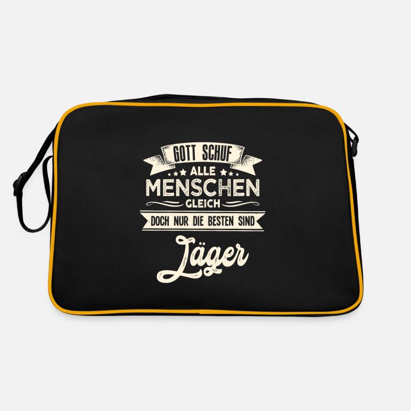 Gott schuf Jäger besser Jäger Retro Tasche