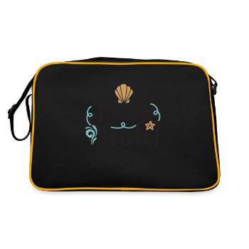 Shell Yeah - Retro Tasche - Schwarz/Gold - Hinten