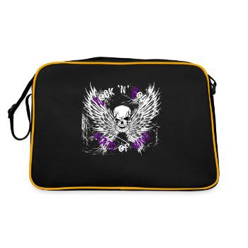 Rock n Roll state of mind design lumineux - Sac Retro - noir/or - Dos