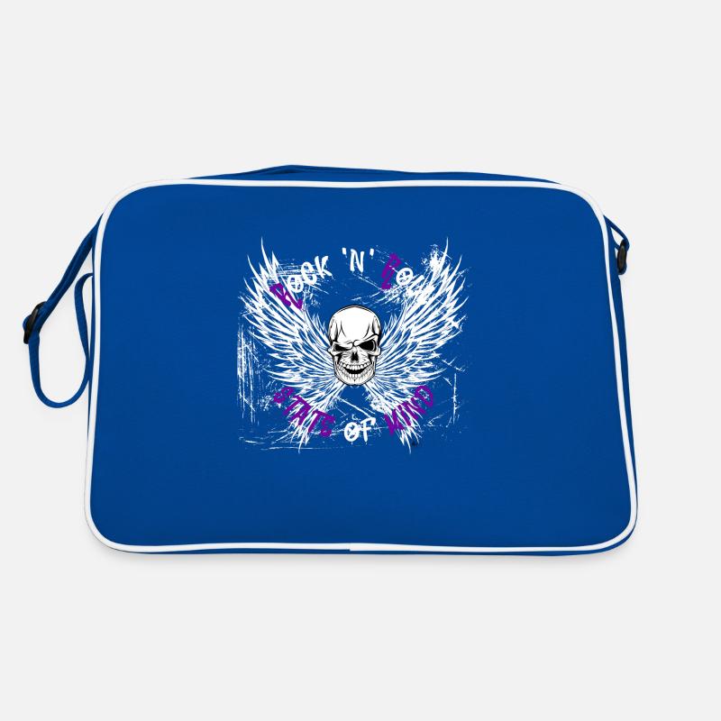 Rock n Roll state of mind helles Design Retro Tasche