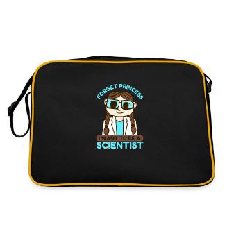 Science Forget Princess I Want Idée cadeau - Sac Retro - noir/or - Dos