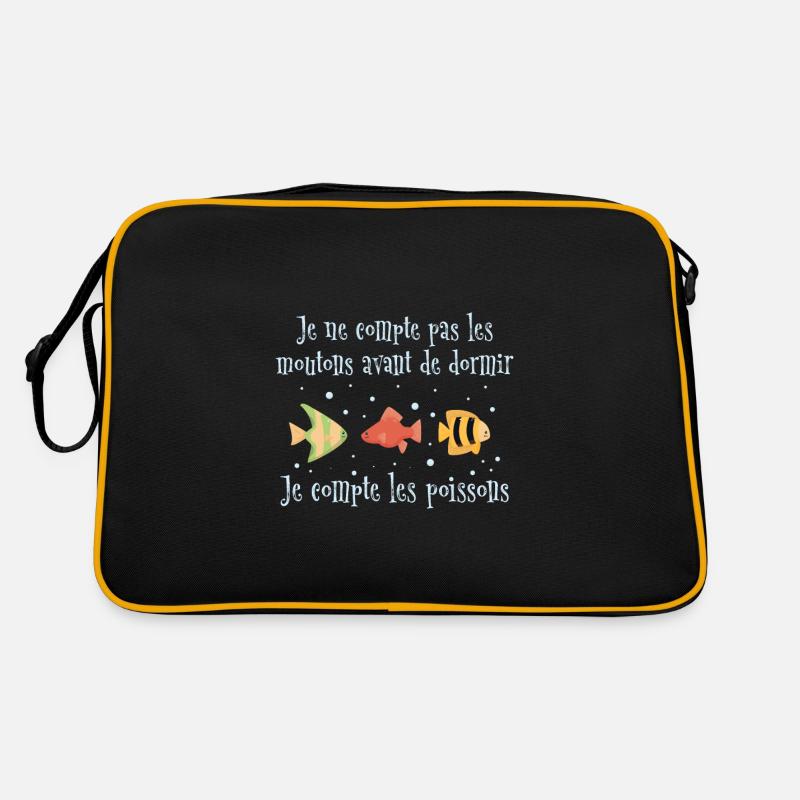 Je compte les poissons pêche Retro Tasche
