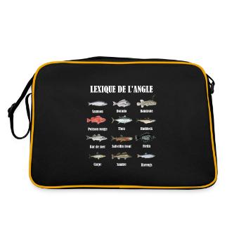 Lexique du pêcheur à la ligne poisson - Retro Bag - black/gold - Back