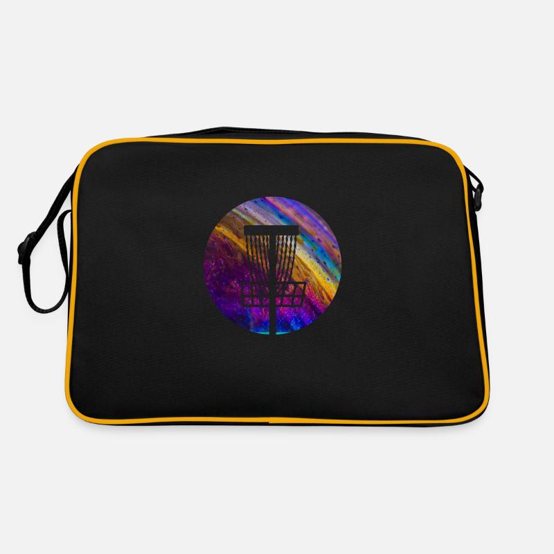 Double Exposure Discgolf Disc Golfing Geschenkidee Retro Tasche