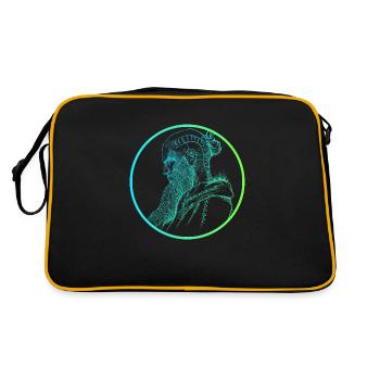 Style de fondu Floki Electric - Sac Retro - noir/or - Dos