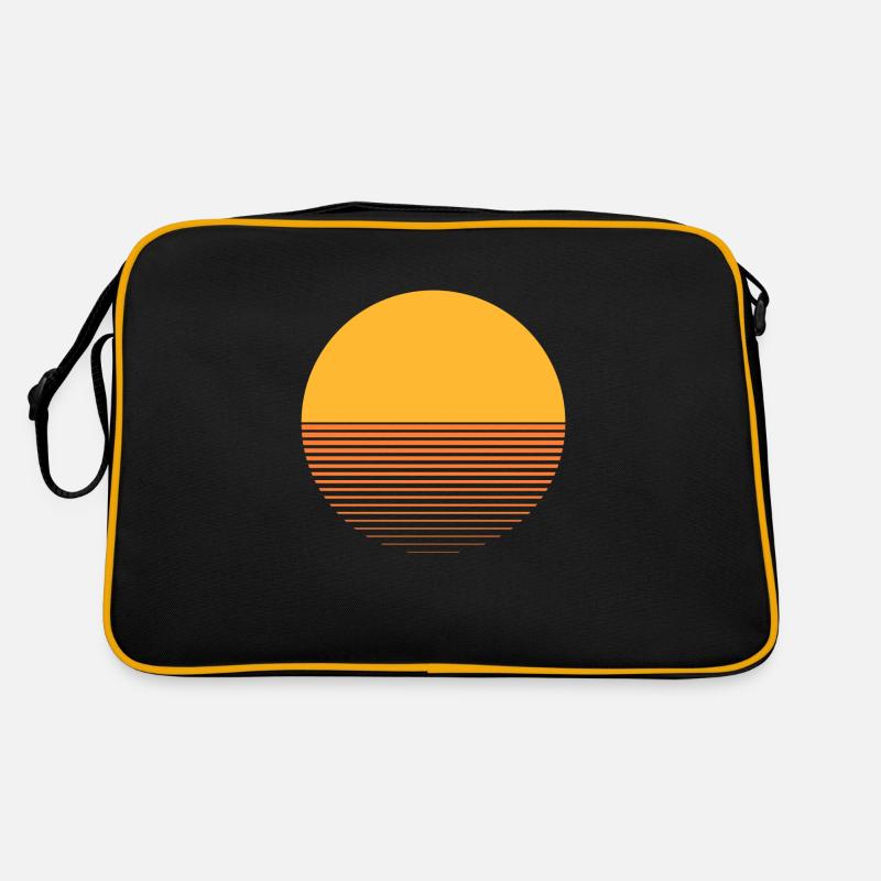 Schaufel sun - Retro Tasche - Schwarz/Gold