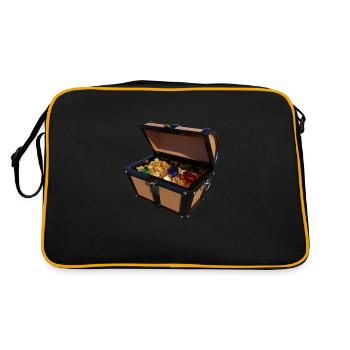 Coffre au trésor de pirate - Sac Retro - noir/or - Dos