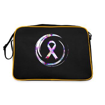 Breast cancer - Retro Bag - black/gold - Back