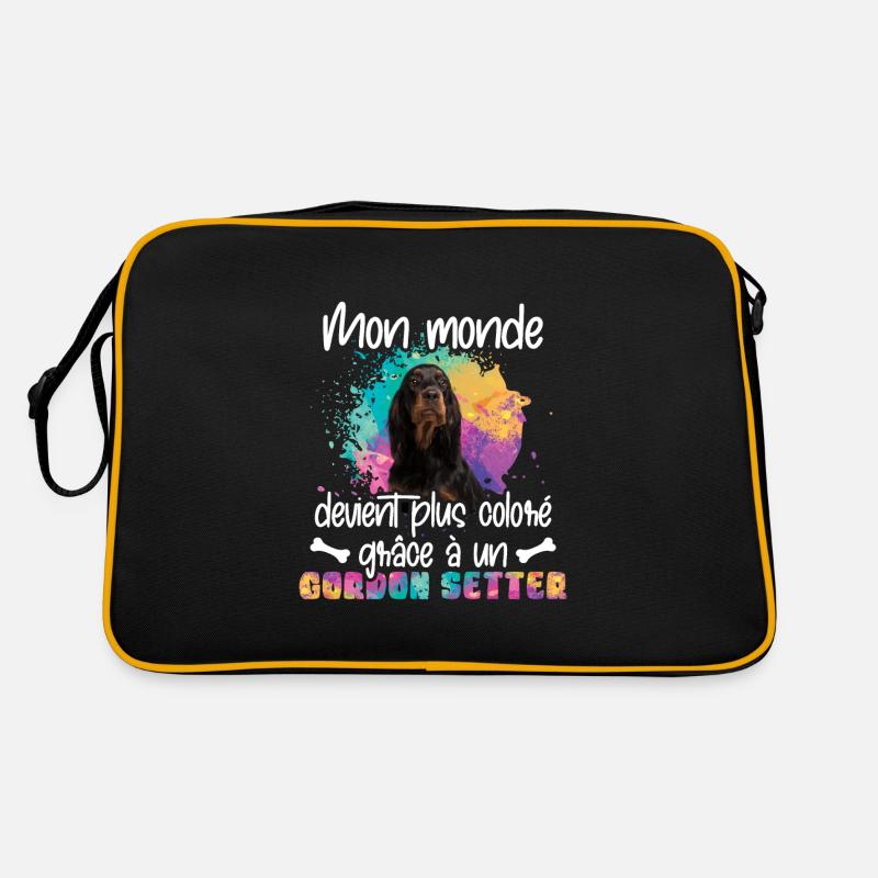 Monde coloré gordon setter Setter Gordon Retro Tasche